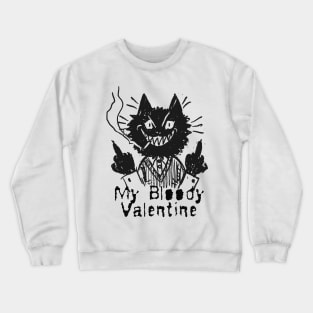 bloody valentine and the bad cat Crewneck Sweatshirt